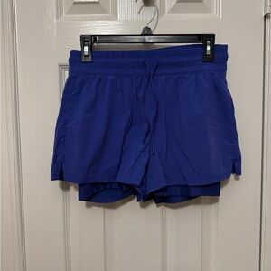 Women's Blue Athletic Shorts